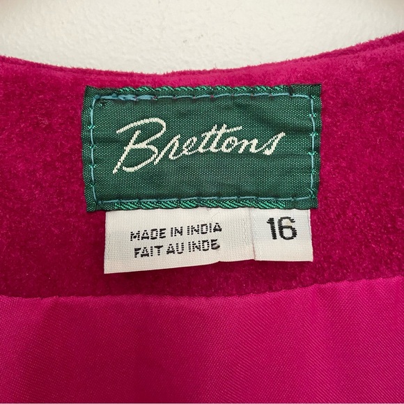 Vintage Pink Suede Leather Dress - Picture 2 of 5